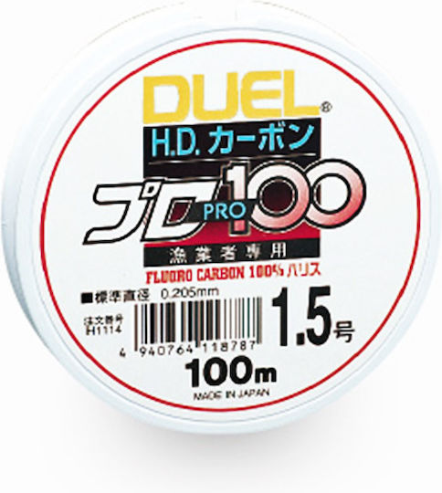 Duel H.D. Carbon Pro 100S Fluorocarbon Fishing Line 100m / 0.370mm -37