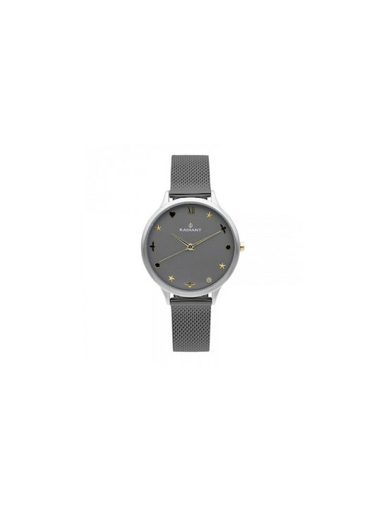 Radiant Watch with Gray Metal Bracelet