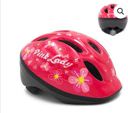 Bellelli Kids' Helmet for City Bike Pink with LED Light