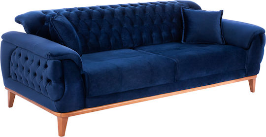Bennington Canapea Cu Trei Locuri Pat Albastră 240x95x80cm