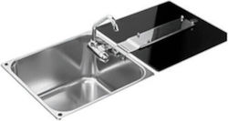 Sink with tap lid L35xW32cm