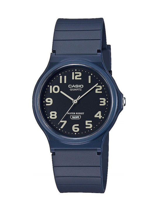 Casio Herrenuhr 34.9mm Batterie mit Blau Kautsc...