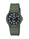 Casio Collection Ρολόι Μπαταρίας με Πράσινο Καουτσούκ Λουράκι
