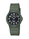 Casio Collection Men's Watch 34.9mm Battery with Green Rubber Strap