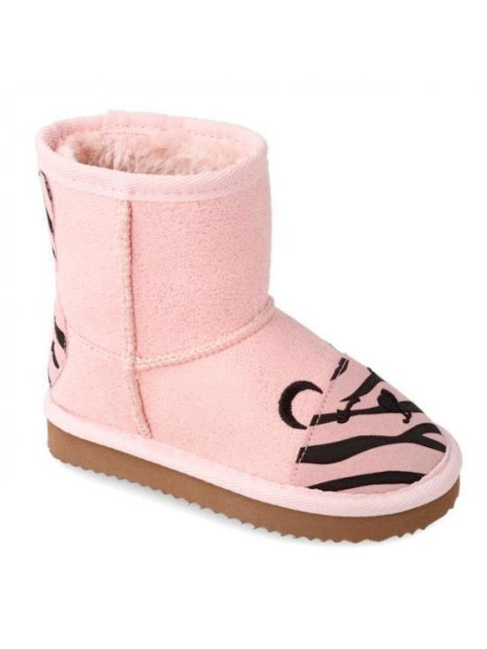 Garvalin Kids Suede Anatomic Boots Pink