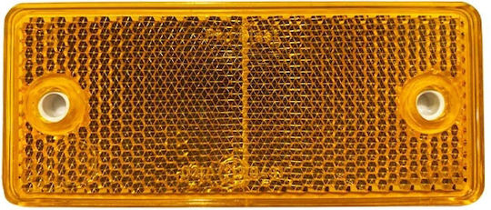 Proplast Αντανακλαστικό Αυτοκόλλητο & Βιδωτό 90mm x 40mm Πορτοκαλί 1τμχ