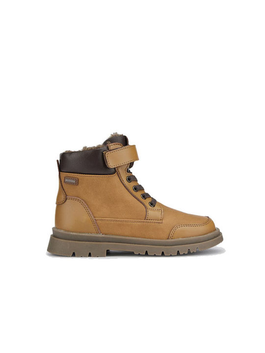 Mayoral Kids Military Boots Brown