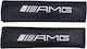 Set of 2pcs Car Seat Belt Pads Black AMG