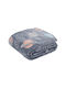 Das Home Κουβέρτα Κούνιας Fleece Μπλε 110x150εκ.