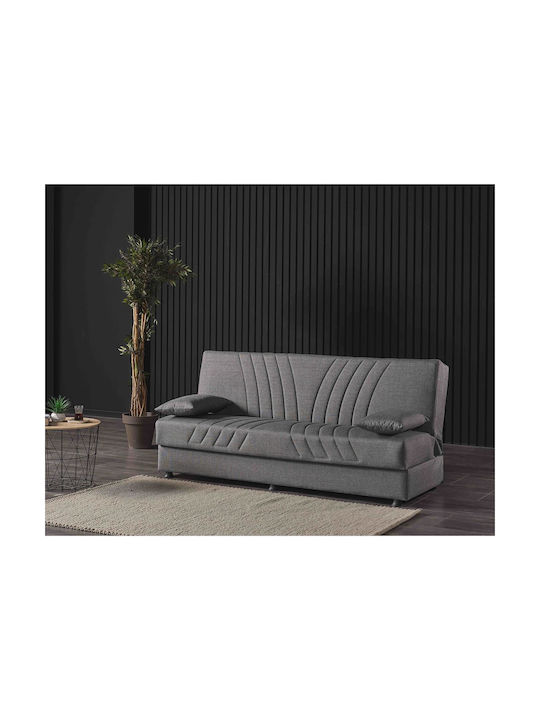 Jorge Three-Seater Couch Bed Grey 180x78x80 cm