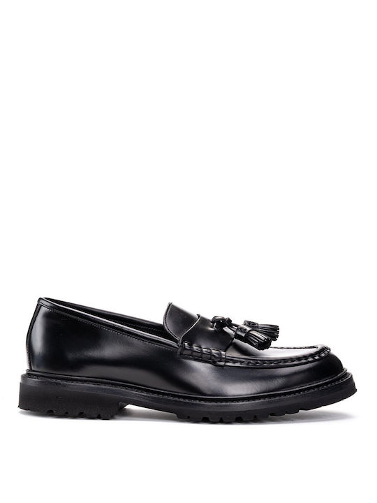 BARRETT LEATHER MOCASINS - Black 211U046/NERO