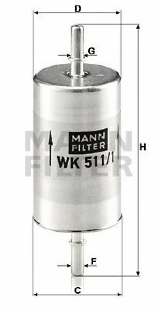 Brandstoffilter MANN-FILTER WK 820/21 aan een voordelige prijs