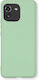 Sonique Liquid Umschlag Rückseite Silikon Light Green (Galaxy A03)