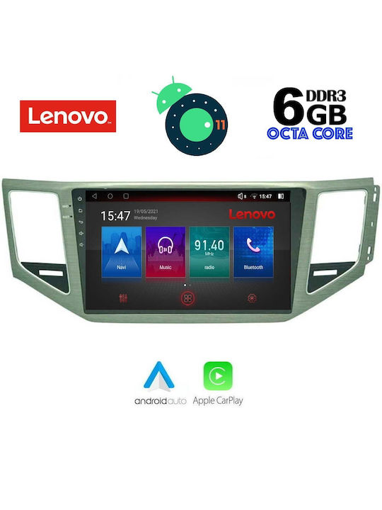 Lenovo Car-Audiosystem für Volkswagen Golf Sportsvan / Golf 2014 mit Klima (Bluetooth/USB/AUX/WiFi/GPS) mit Touchscreen 10"