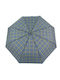 Rainy Times Regenschirm Simple Manual Plaid Blau/Lila