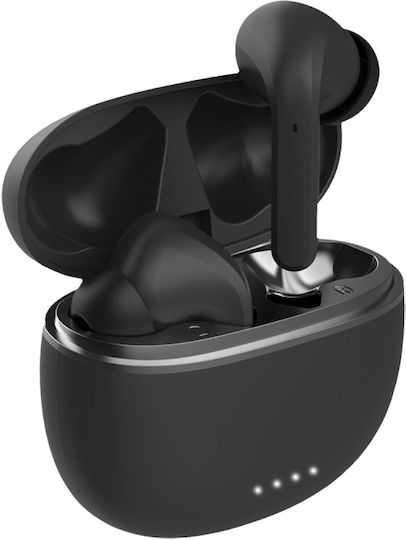 Forever TWE-210 In-ear Bluetooth Handsfree Ακουστικά με Θήκη Φόρτισης Μαύρα
