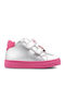 Παιδικά Sneakers High με Σκρατς Ασημί