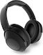 Energy Sistem BT Travel 6 ANC Wireless / Wired Over Ear Headphones with 16 hours of Operation and Quick Charge Black