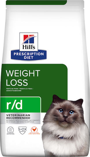 Hill's Prescription Diet Weight Reduction R/d Dry Food Diet for Adult Cats with Chicken 3kg