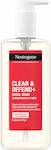 Neutrogena Clear & Defend+ Flüssig Reinigung Gesicht für Akne-anfällige Haut 200ml