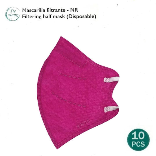 Tiexiong Civil Protective Kids Schutzmaske FFP2 Fuchsie 10Stück