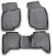 Novline Set of Front and Rear Mats 4pcs Tray Type for Toyota Hilux 2011-2015 Black