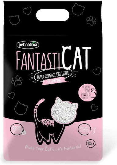 Pet Natura Fantasticat Άμμος Γάτας Μπετονίτης με Άρωμα Baby Powder 10lt