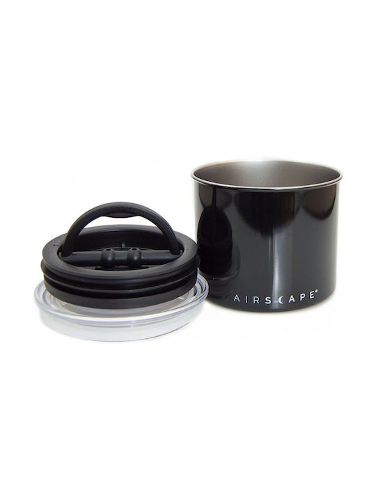 Airscape Vase Brown with Airtight Lid Metallic In Black Colour 850ml 1pcs