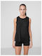 4F Women's Athletic Blouse Sleeveless Black