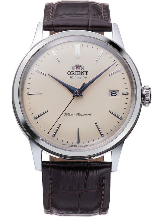 Orient Classic Herrenuhr 38mm Automatisch mit Braun Lederarmband