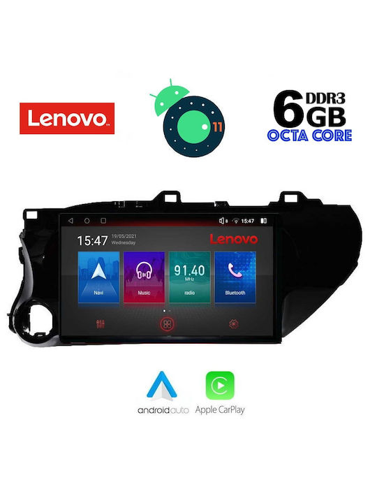 Lenovo Car-Audiosystem für Toyota Hilux 2017+ (Bluetooth/USB/AUX/WiFi/GPS) mit Touchscreen 10"