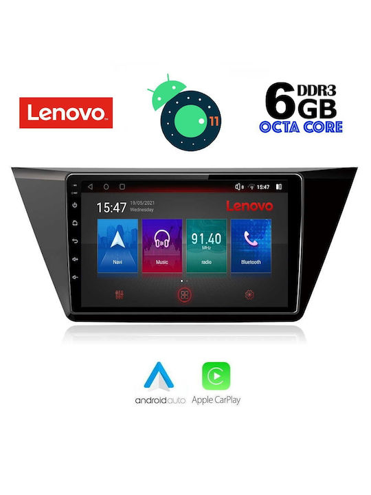 Lenovo Ηχοσύστημα Αυτοκινήτου για VW Touran 2016+ (Bluetooth/USB/WiFi/GPS) με Οθόνη Αφής 10"