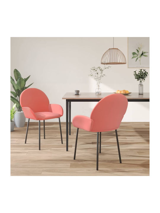 Stühle Speisesaal Pink 2Stück 58x57x78.5cm