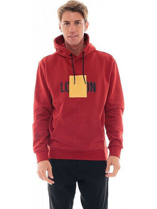 Biston Sweatshirt mit Kapuze Rot