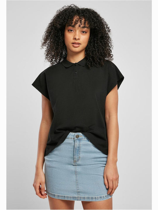 Urban Classics Women's Blouse Cotton Short Sleeve Black