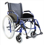 Alfa Care Smart Eco 13-528-044 Αναπηρικό Στενό Αμαξίδιο Αλουμινίου Πτυσσόμενο Ελαφρού Τύπου με Φουσκωτούς Τροχούς 24'' 40cm Μπλε