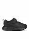 Evolve Waterproof Kids Sports Shoes Running with Hoop & Loop Closure Black