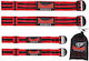 Armageddon Sports Blood Flow Restriction Tape Fitness Equipment Accessories 4pcs