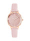 Juicy Couture Γυναικείο Ρολόι 34mm Μπαταρίας με Ροζ Χρυσό Δερμάτινο Λουράκι