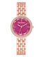 Juicy Couture Γυναικείο Ρολόι 32mm Μπαταρίας με Ροζ Χρυσό Μεταλλικό Μπρασελέ