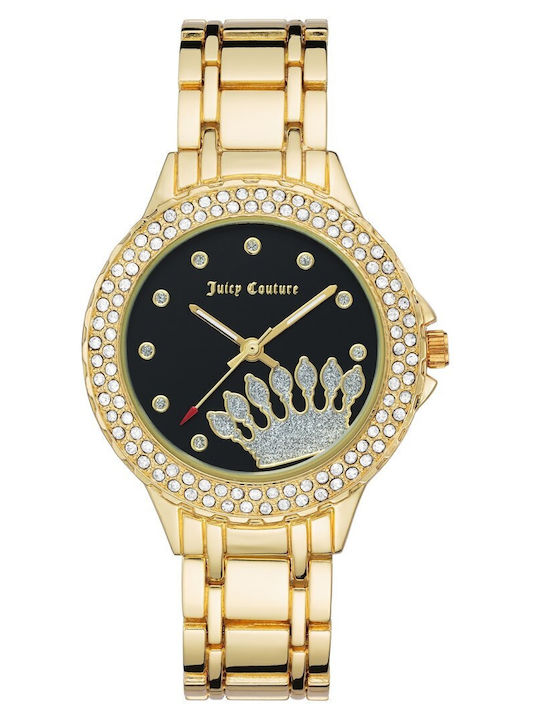 Juicy Couture Γυναικείο Ρολόι 36mm Μπαταρίας με Χρυσό Μεταλλικό Μπρασελέ