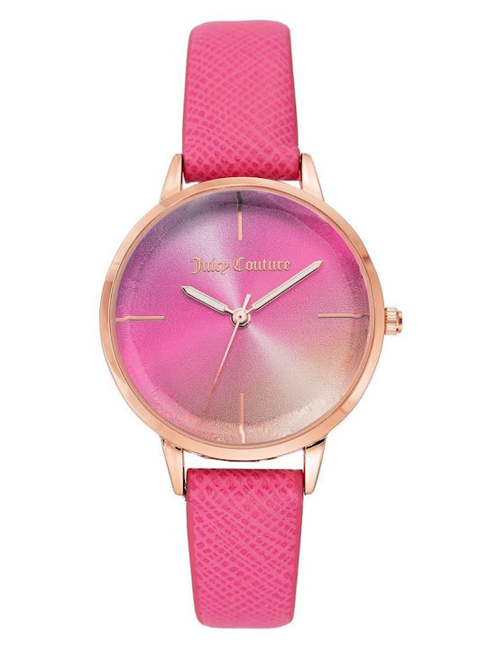 Juicy Couture Women's Watch with Pink Leather Strap