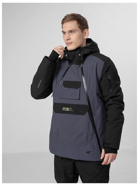 4F Men's Ski & Snowboard Jacket Gray H4Z22-KUMS002-22S