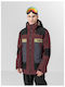 4F Men's Ski & Snowboard Jacket Burgundy H4Z22-KUMS003-60S