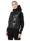 4F Women's Short Puffer Jacket for Winter Black