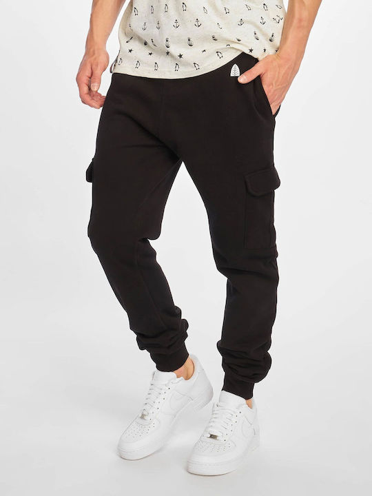 Just Rhyse Men's Sweatpants with Rubber Black