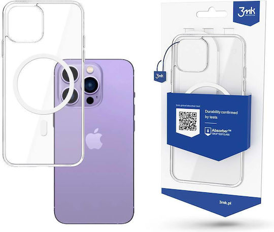 3MK MagCase Back Cover Σιλικόνης 1.5mm Διάφανο (iPhone 14 Pro)