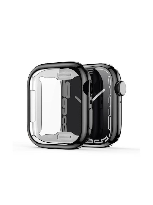 Dux Ducis Samo Silicone Case in Black color for Apple Watch Series 7, 8 41mm