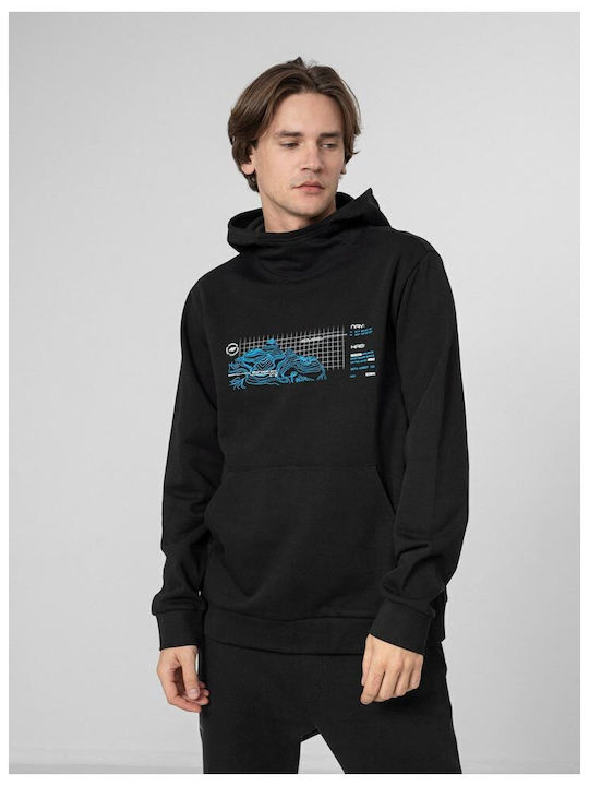 Sweatshirt with Hood Black