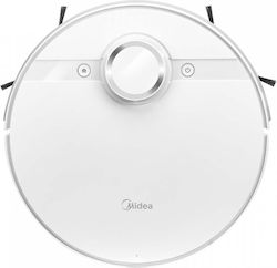 Midea M7 Robot Vacuum Cleaner for Sweeping & Mopping with Mapping and Wi-Fi White